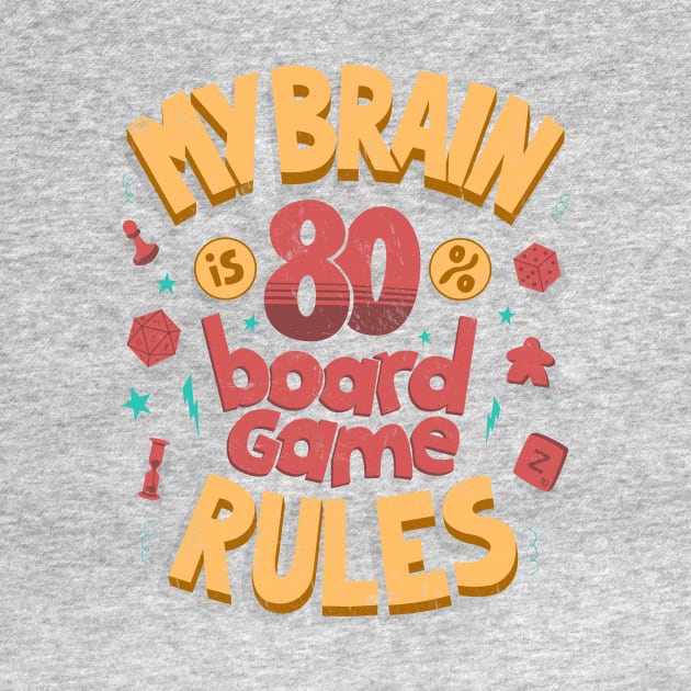 My brain is 80% board game rules by AntiStyle